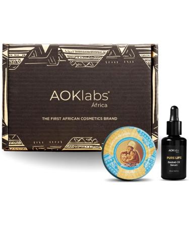  AOKLABS AOKlabs Anti-Stain Reset Pack Baobab Serum + African Gold Stain Cream | Reduces marks and spots soothes shoots evens complexion moisturizes and regenerates | Complete anti-stain and anti-stain - Buy Online on GoSupps.com