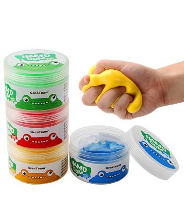 hfior 4 Pieces Therapy Putty Hand Squeezer Putty for Hand Training Therapy Putty