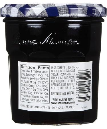 Bonne Maman Blackberry Jelly 370g - Pack of 4 - Buy Online on GoSupps.com