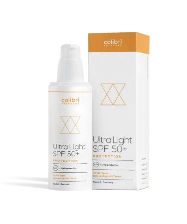 colibri skincare Colibri Skincare Ultra Light SPF 50+ 80 ml - Facial Sunscreen Broad-spectrum Facial Sunscreen Light and Non-Greasy SPF 50 Facial Sunscreen Optimal SPF 50 Facial Sunscreen for All Skin Types