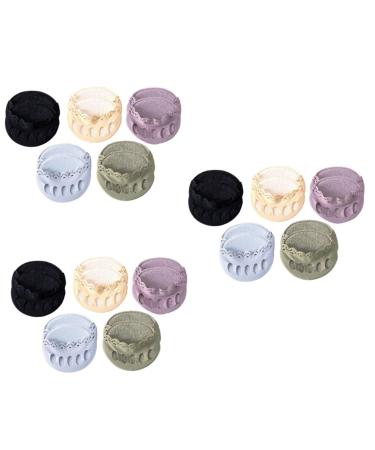 Separated-Toes Socks Gel Insole High Heel Pads 15 Pairs Socks Womens Toe Pad Topper Miss Invisible High Heel Nylon Skin-Friendly Socks Front Palm Socks Women s Socks Assorted Colorx3pcs 10X10CMx3pcs