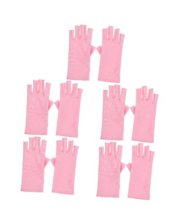 5 Pairs Nail Gloves Moisturising Gloves Anti-UV Gloves Gel Manicure Gloves Nail Polish Gloves Sun Cream Gloves Device Elastane Accessories