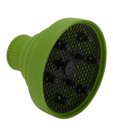 Best Diffuser Hair Dryer for Curly Hair | Universal Collapsible Silicone Attachment | Portable & Foldable - Hair Hunger (Green) - Buy Online on GoSupps.com