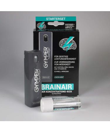 Buy GYMPER by Layenberger Brainair Starter Mouth Spray - Lemon-Mint Energy Kick Ampoules (2 x 10ml) for Boosting Energy - International Shipping Available - Buy Online on GoSupps.com