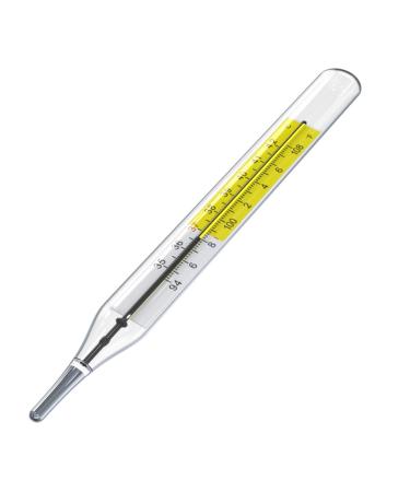2pcs Mercury-Free Glass Clinlic Thermometer Set - Dual Scale C&F - Traditional Thermometer - 2PK - Buy Online on GoSupps.com