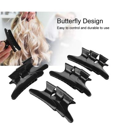 12PC Black Butterfly Hair Clip Set - Professional Hair Styling Tools for Women & Girls | Hairdresser Salon Essentials - Buy Online on GoSupps.com