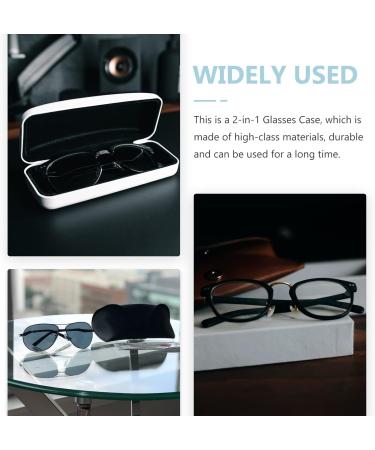 Buy Oatipho Double-Layer Glasses Case Terrarium - Portable Travel Solution for Lenses & Contacts | Blue 16.5x7x5.5cm - Buy Online on GoSupps.com