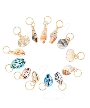 Nikou Hair Zoprings - Multi-Purpose Dreadlocks Jewelry | 13-Piece Shell Hair Accessories for Women & Girls - Easy DIY Dreadlocks Rings - Buy Online on GoSupps.com