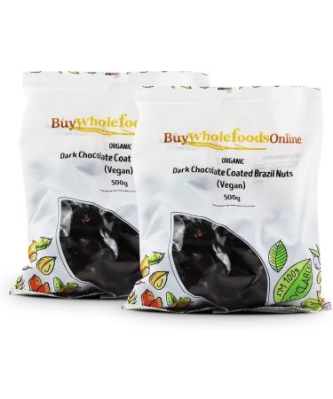 Organic Dark Chocolate Coated Brazil Nuts (Vegan) 1kg - Buy Online on GoSupps.com