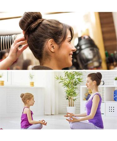 Hair Donut Bun Maker 2PCS - Large Ring Style Chignon Doughnut Shaper for Thick & Long Hair - 3.5 Inch Brown (Pack of 2) - Buy Online on GoSupps.com