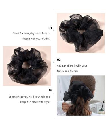 Shop Lurrose 3pcs Organza Elastic Hair Scrunchies for Women & Kids - Perfect for Summer Spa & Sport | International Shipping Available - Buy Online on GoSupps.com