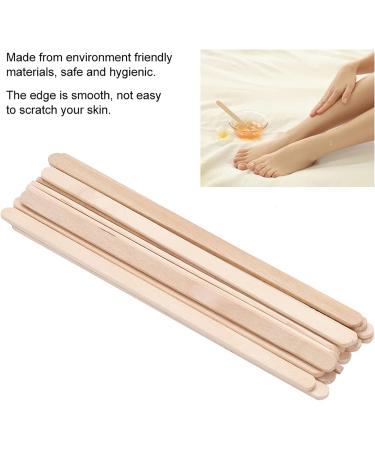 100pcs Disposable Wooden Waxing Sticks for Hair Removal - Body & Eyebrow Wax Applicator Spatulas - Buy Online on GoSupps.com