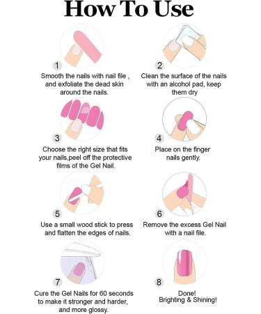 EBANKU Christmas Glitter Gel Nail Strips | Long Lasting Waterproof Nail Wraps | Full Nail Stickers with Nail File & Wipes | UV/LED Lamp Required (SDTRK12) - Buy Online on GoSupps.com