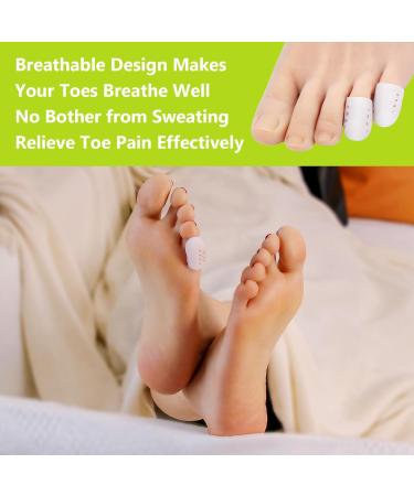 Silicone Toe Protectors - 14 Pack Gel Little Toe Covers for Men Women & Kids | Breathable Cushion Sleeves for Pain Relief & Comfort - Buy Online on GoSupps.com