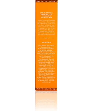 Nature Spell Vitamin C SPF 50 Face Fluid Sunscreen 75ml UVA & UVB Protection Suitable for All Skin Types SPF 50+ Face Moisturiser Water Resistant No White Cast Made in the UK - Buy Online on GoSupps.com