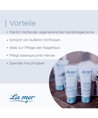 Buy La Mer Marine Breeze Hand Care Cream - Intense Moisture & Nourishing for Stressed Skin - Fast Absorbing Non-Fatty Formula - 75ml International Shipping - Buy Online on GoSupps.com