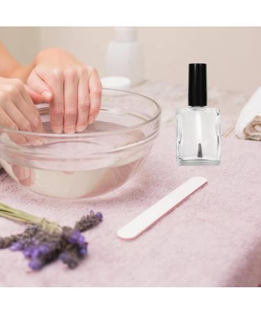 FRCOLOR Set of 20 Flat Nail Polish Bottles with Cap and Brush 15ml Glass Container for Nail Polish Storage Ideal for Manicures - Buy Online on GoSupps.com