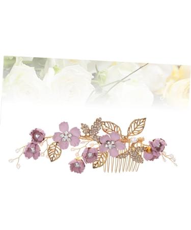 Angoily Floral Headpiece Pearl Tiara Pearl Headpiece Bridal Headpiece Cloth Flower Hair Comb Full Length Mirror Bridal Hair Comb Hair Side Combs Wedding Bride Hair Accessories - Buy Online on GoSupps.com