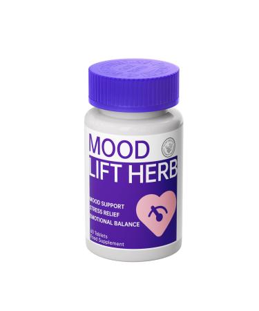 HANFANGLING Natural Herbal Supplement Mood Lift Herb - Natural Calm Supplement with Ashwagandha & L-Theanine | 60 Heart-Shaped Tablets | Supports Emotional Balance, Focus & Sleep Quality, Vegan