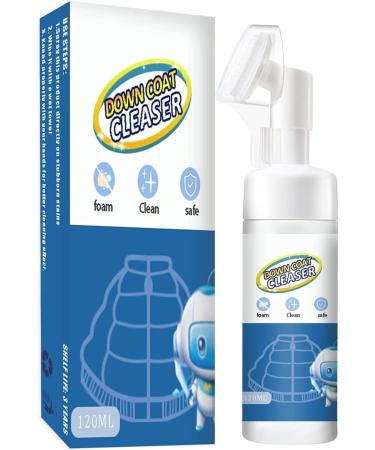 Downwear Detergent Down Jacket Laundry Detergent Dry Cleaning Spray Down Jacket Cleaner Dry Cleaning Quick Cleaning Agent for Down Jacket with Brush Head (1pcs)