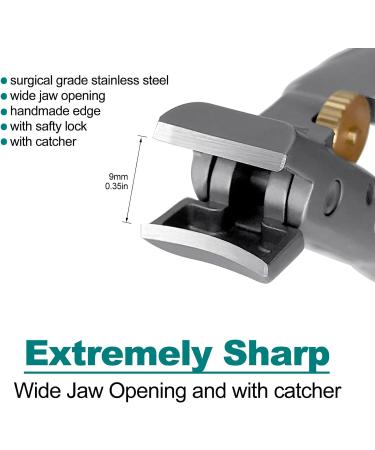 SGNEKOO Wide Jaw Opening Nail Clippers Set with Safety Lock - Heavy Duty Fingernail and Toenail Cutter for Thick Nails - Curved Design (CL2P) - Buy Online on GoSupps.com