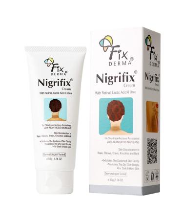 Prexy Fixderma Nigrifix Cream For Acanthosis Nigricans Exfoliant For Dark Body Parts Like Neck Ankles Knuckles Armpits Thighs Elbows 50gm 1.7637 Ounce