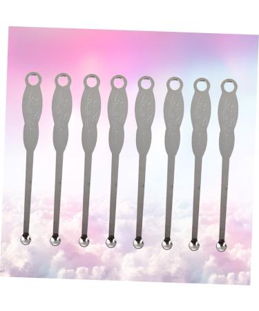 Stainless Steel Ear Spoon 100pcs - Wax Curette Ear Cleaner - Silver Ear Pick - Buy Online on GoSupps.com