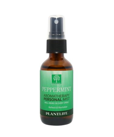 Plantlife Peppermint Mist Face and Body Spray - Straight From The Plant 100% Pure Therapeutic Grade - Take with You Everywhere - Made in California 2 oz