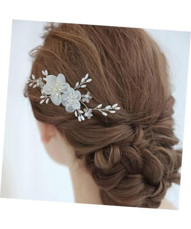 HAPINARY Crystal Headpiece Wedding Headpiece Prom Headpiece Crystal Hair Accessories Pearl Wedding Hair Accessories Flower Hair Accessories Pearl Headpiece Flower Girl Bride White Headband - Buy Online on GoSupps.com