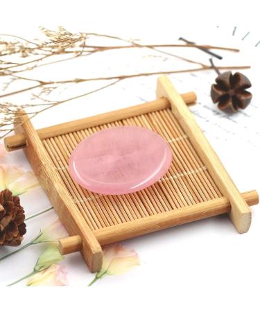 Ouubuuy | 100% Natural Rose Quartz Stones for Healing & Chakra | Relaxing Spirit Worry Stones | Best Crystals for Meditation - Buy Online on GoSupps.com
