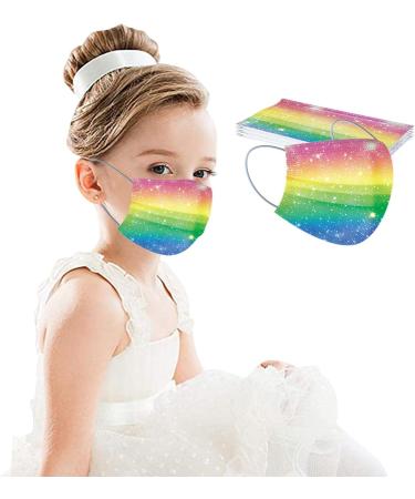 50pc Kids Disposable_Mask 3 Ply Kids Face_Masks for Protection Anti Dust Face Mouth Filter Tools for Children School - Buy Online on GoSupps.com
