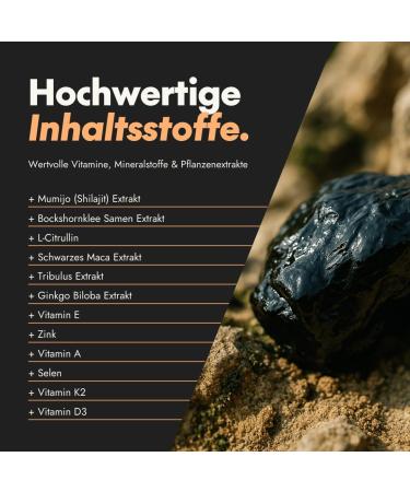 Serotalin Active Men Maca Capsules - 60 Black Maca Pills with Shilajit Tribulus Terrestris Zinc Selenium & Vitamins | Boost Energy & Vitality Worldwide Shipping - Buy Online on GoSupps.com