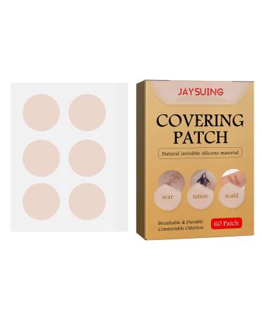 TatttooCover Up Sticker Skin Scar Pimple Sticker Skin Concealing Patches 60 Soft Breathable Latex TatttooCover Up Stickers for Scars and Taattoos Waterproof Skin Tone Inv