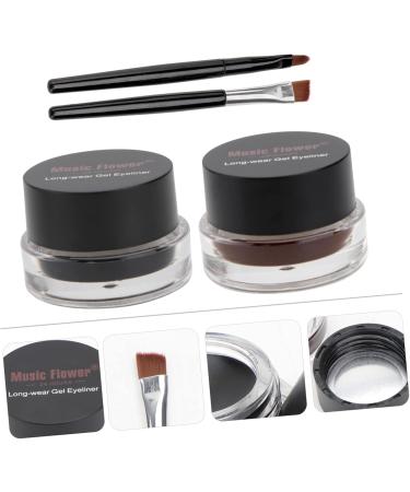 FOMIYES 2pcs Eyeliner Pencil Eye Shadow Cream Eye Liner Eyeshadow Cream Liquid Eyeliner Cosmetic Lasting - Buy Online on GoSupps.com