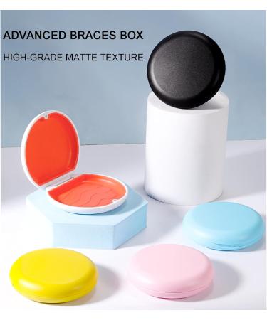 Retainer case Blue Slim Orthodontic Dental Case w/Magnetic Suitable for Invisible Braces & Aligner Removal Tool & Aligner Chewies & Braces Wax & Orthodontic Wax for Men & Women - Buy Online on GoSupps.com