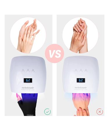 MelodySusie Anti UV Gloves for Gel Nail Lamp - Professional Manicure Protection - Buy Online on GoSupps.com