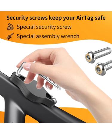 Gmili Universal Bicycle Bracket for Apple AirTag | Theft Protection with Screws - Black Accessory for Bottle Holder - Buy Online on GoSupps.com