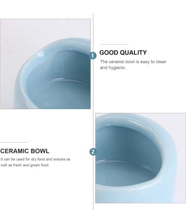 Hamster Bowl- Small Animal Food Dish Hamster Water Bowl for Bunny Guinea Pig Hamster Chinchilla Rabbit Blue - Buy Online on GoSupps.com