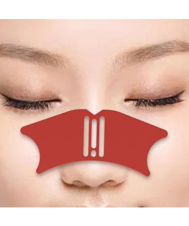 Eyebrow Shaping Stencil Silicone Contour Template Nose Contour Stencil Accessories for Woman Comfortable Flexible Multipurpose Makeup Tool Red - Buy Online on GoSupps.com
