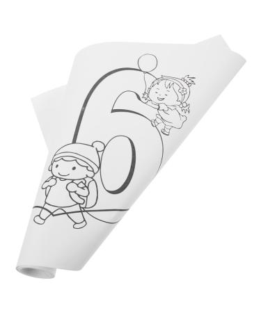 COHEALI 1 Roll Roll Drawing Paper Kids Paint Paper Diy Painting Paper Tracing Paper for Kids Stickers Puzzle As Shown 300X30CM