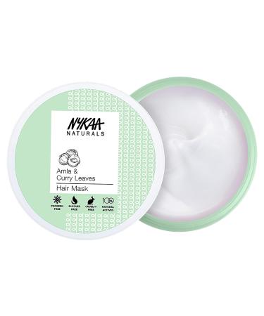 Nykaa Naturals Amla & Curry Leaves Hair Mask - 6.76 oz | Promotes Hair Growth & Nourishes Thin Hair | Safe for Colored Hair - Buy Online on GoSupps.com