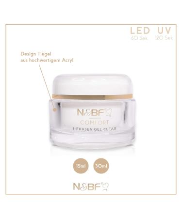 N&BF UV+LED 1-Phase Gel Comfort Line - 30ml Professional 3-in-1 Nail Gel | High-Quality Clear Primer Structure & Sealing | Made in Germany - Buy Online on GoSupps.com
