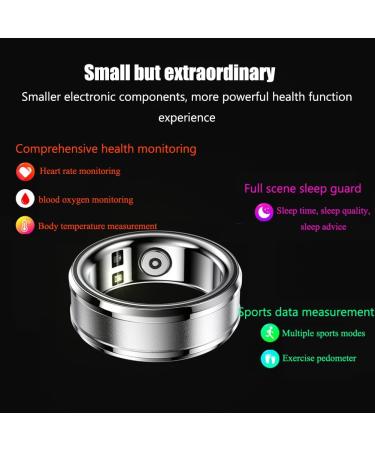 ThyxG Intelligent Portable Health Ring - Fitness & Sleep Tracker with Heart Rate Monitoring Precision Sensor & Multiple Training Modes - Cyan - Buy Online on GoSupps.com
