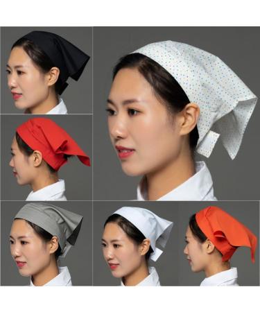1 Piece Triangular Headscarf Headscarf Hair Bands Headbands Triangle Scarf Hair Scarf Hair Accessories Headwear for Men Women for Waiters Kitchen Dining Room Black/White black / white - Buy Online on GoSupps.com