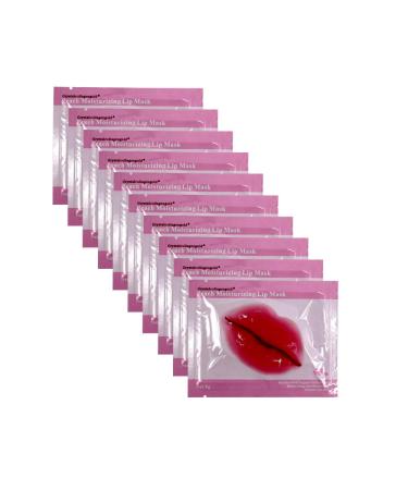 Jakuva 30PCS Collagen Crystal Moisturizing Lip Mask Gel Lip Pads Lip Balm Lip Masks for Dry Lips Remove Chapped Skin & Nourish &Moisturizing Lip Sleeping Mask Great Plump Your Lips(Peach Pink)