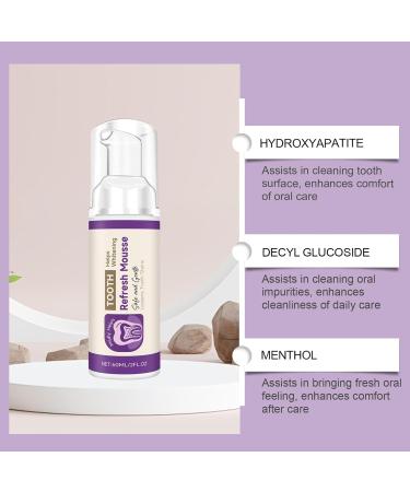  Generisch Foaming toothpaste 60 ml Removes stains for women and men on the go at home morning evening routine - Buy Online on GoSupps.com