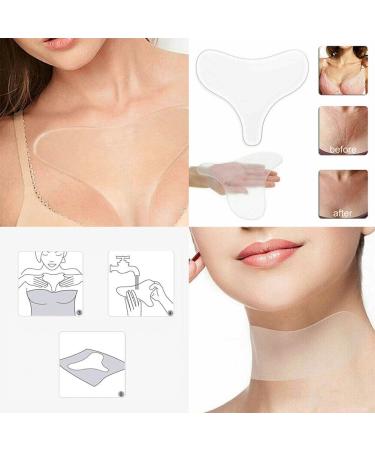 US Reusable Anti-Wrinkle Silicone Chest & Neck Pads - 2 Sets for Anti-Aging | International Shipping Available - Buy Online on GoSupps.com