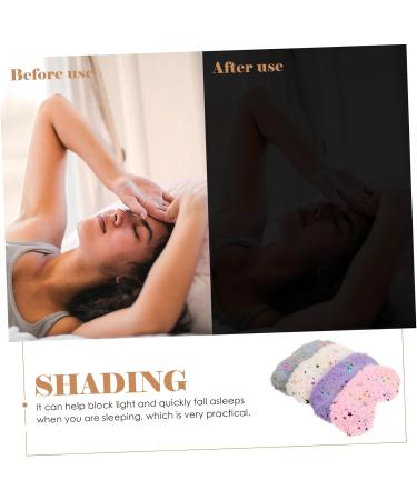 4 pi ces Masque de Sommeil Peluche avec Motifs pour Yeux Couvre Yeux Doux pour Sommeil R parateur Gris Rose Blanc Perle - Buy Online on GoSupps.com