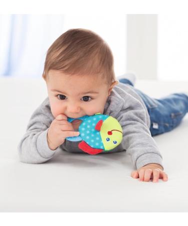 HABA Teether Chomp Champ Fish Teether for Babies - Soft Activity Toy with Crackling Foil & Teething Ring - Buy Online on GoSupps.com