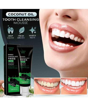 Yanjiayi Bamboo Charcoal Deep Toothpaste - 5 Pack for Whiter Teeth & Fresh Breath | Activated Charcoal Toothpaste for Stain Removal - Buy Online on GoSupps.com
